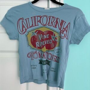 Urban Outfitters Blue Graphic Tee!